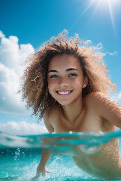 Who's your curly-haired beach holiday fling?