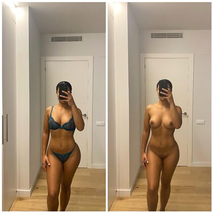 Lingerie or naked? Which one do you prefer