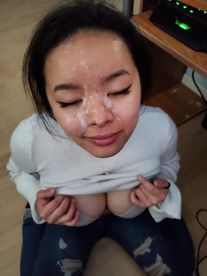Throwback to me getting a facial at 18 