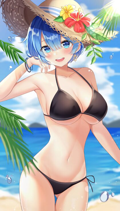 Rem at the beach