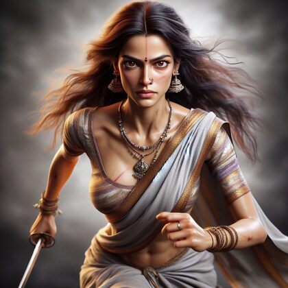 Femme guerrière indienne