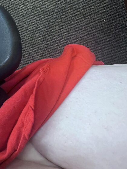Feeling spicy at work: no bra or panties under my short sundress. Let’s make a mess in the conference room.
