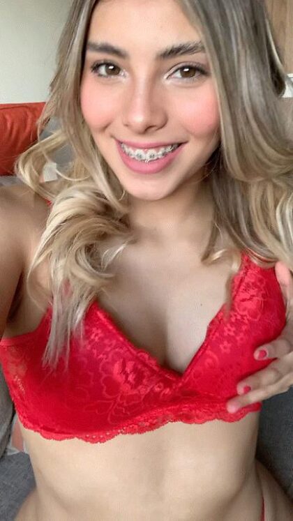 Blonde latina with braces, take or pass?