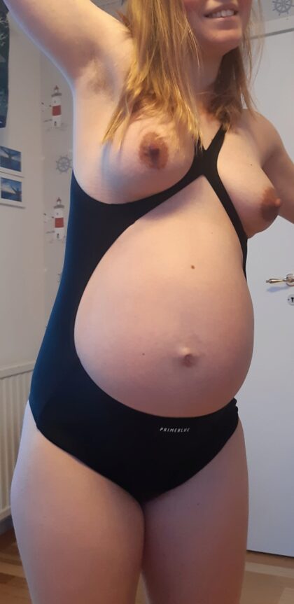 In the beginning, half way and at the very end of the pregnancy