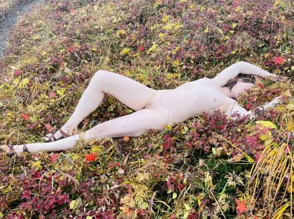 pale skin is perfect for showing off Alaska’s fall colors