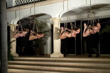 Tied & suspended in 'formation...'