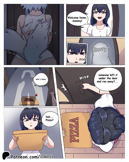 'unexpected delivery' comic by Hornyfex