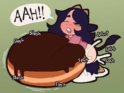 可爱的futa填充甜甜圈