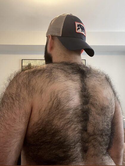 Vi uma postagem com as costas de um urso fofo.  Me senti inspirada para mostrar as minhas também.
