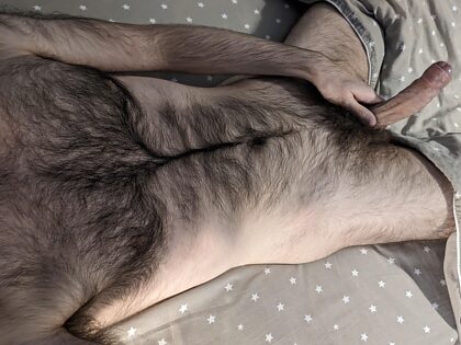 Look, there's a hairy man with a hard veiny dick waiting for you right now: