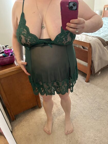 New lingerie to match my eyes 