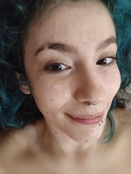 My face looks prettier with cum