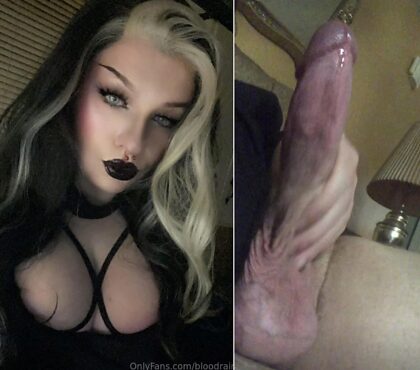 Would you make a goth girl with a big dick cum over and over?