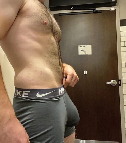 Next time you see a fat dick in the gym change room, ask to suck on it. You never know ;)