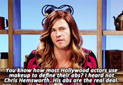 A impressão que Chris Hemsworth tem de nós