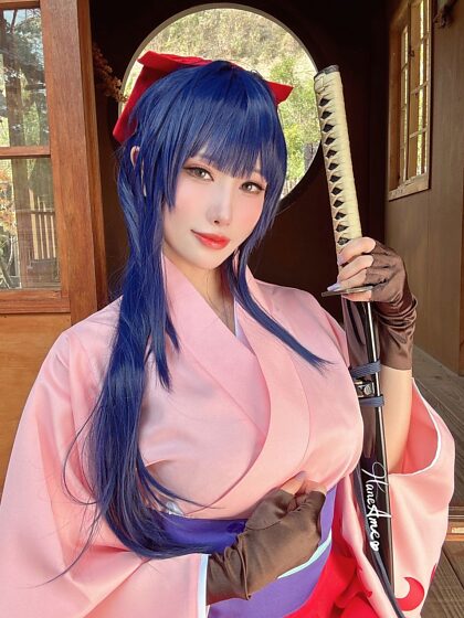 Sakura Wars Shinguji Sakura cosplay by HaneAme