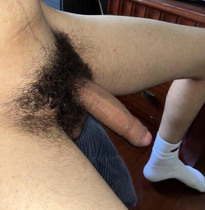hairy dick = man