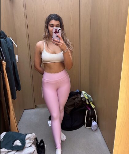 Zijn roze leggings schattig?