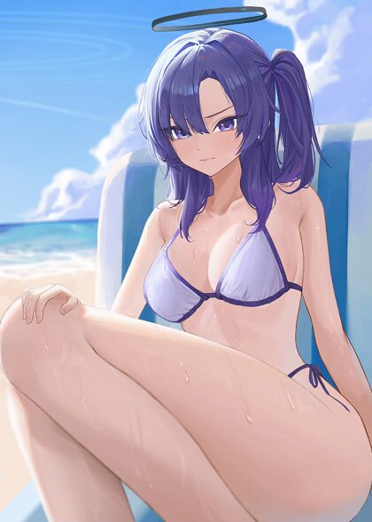 Yuuka at the beach