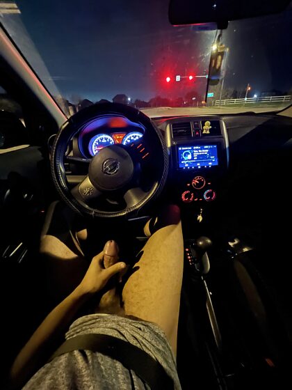 on a night drive