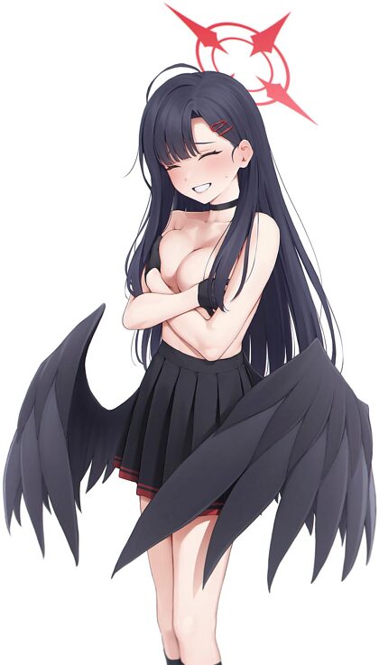 Sexy and cute angel waifu