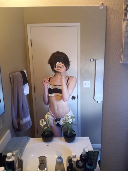¿Crees que a mi novio le encantará mi traje de baño?  <3