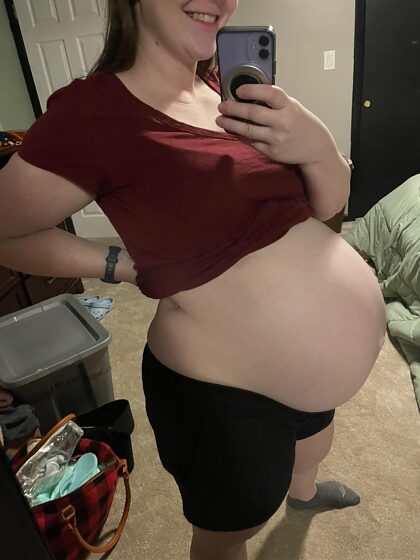 32 semanas de gravidez de gêmeos!  O fim está tão perto :)