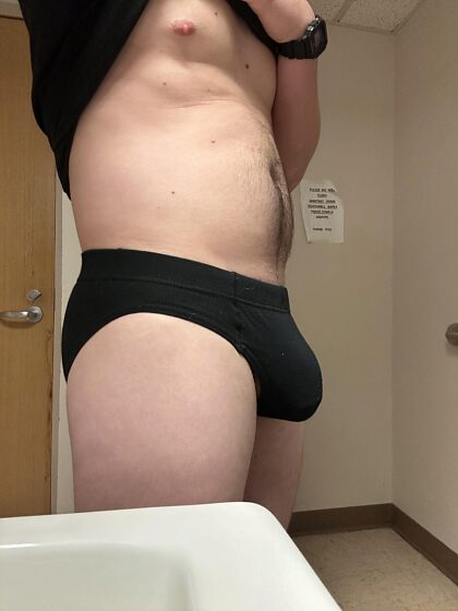 Hoping one of the nurses at work notices my bulge