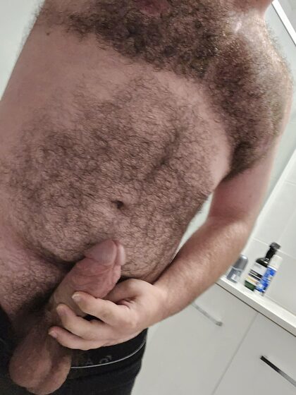 My thick bear cock needs a mouth