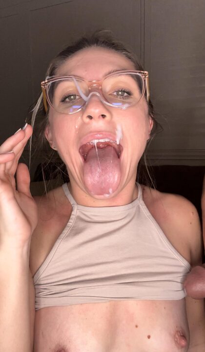 cum on my glasses anytime