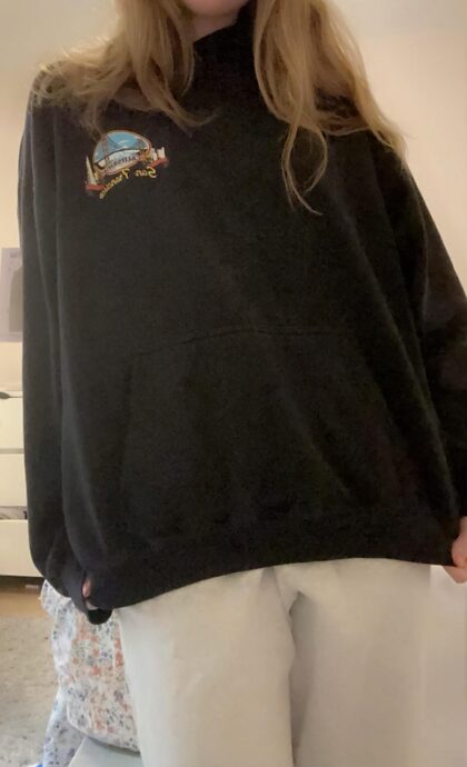 sometimes i wear baggy clothes to school to hide my body from college boys, because i only want older men looking at me 