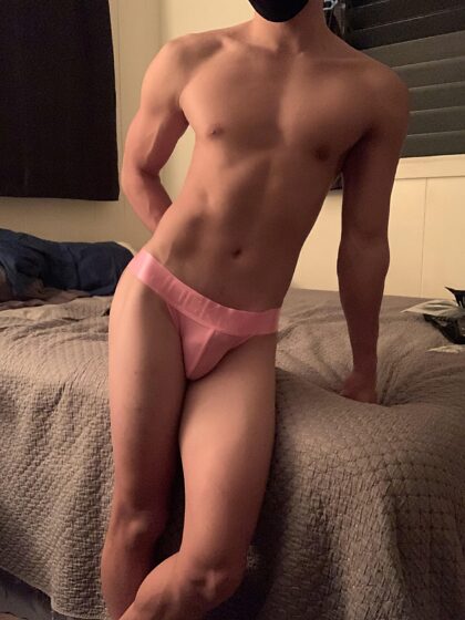 Anyone a fan of my pink jockstrap?