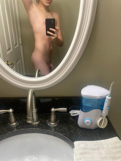 Just shaved and ready for action