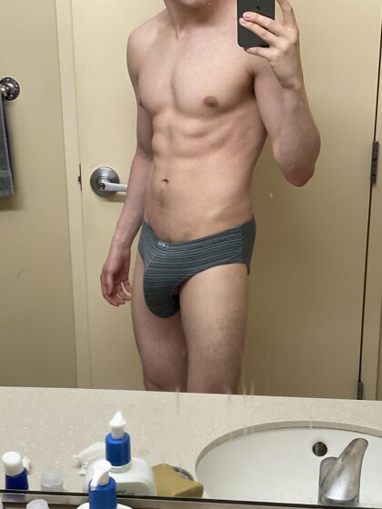 First and last time wearing briefs 