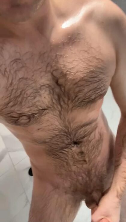 Would you join Dad in the shower, boy?