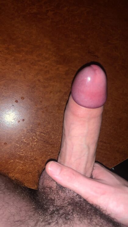 Not often I get my foreskin back like this while hard