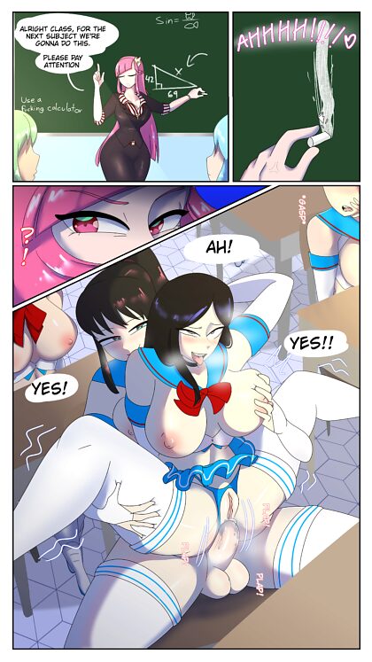 Miss rose and her troublesome class of futa students.