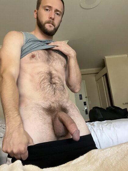 Get a mouthful of my hairy balls