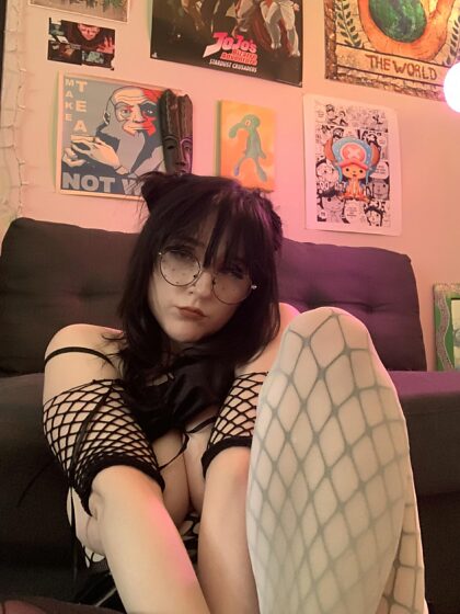 Would you fuck this big titty goth nerd?