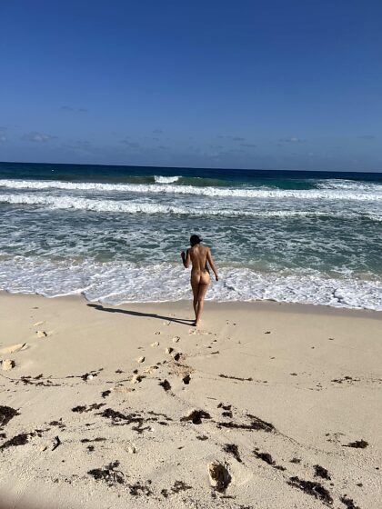 Just something about being nude on the beach