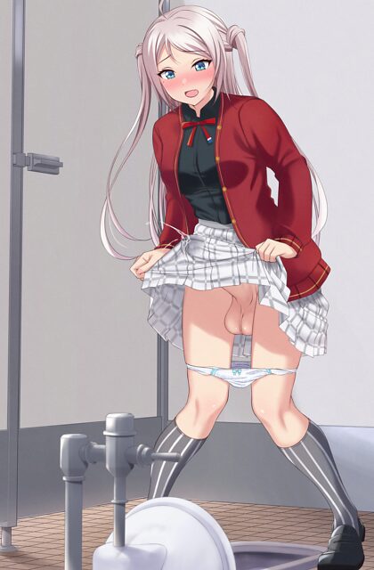 Cumming Through Her Skirt