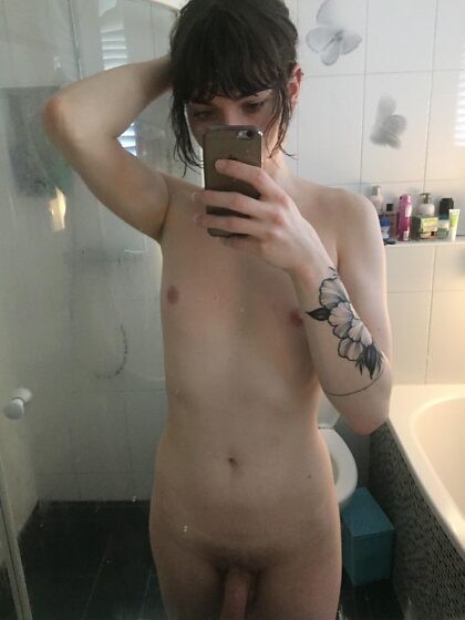 Fresh out of the shower :)