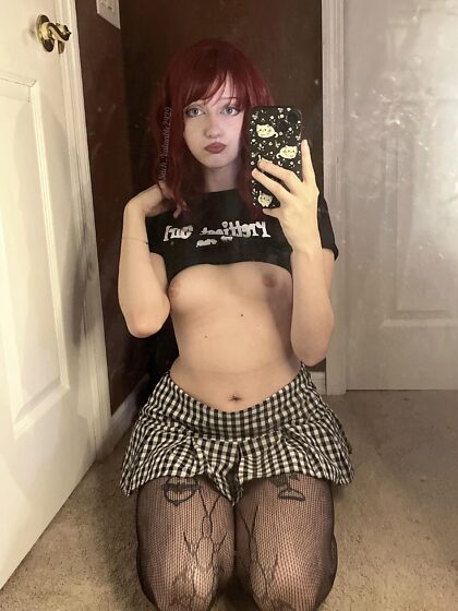 would you settle for a small tiddy goth gf?