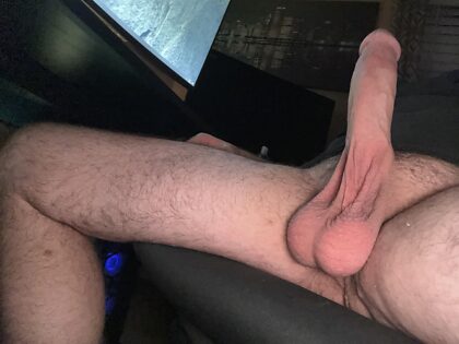 What’s the first word you say when you see my cock?