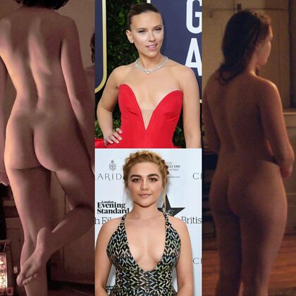 Black Widow Sisters Scarlett Johansson and Florence Pugh's Asses