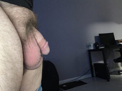 Soft to hard. What would you say if I pulled this out for you? Am I little or average?