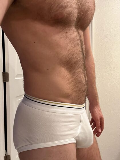 White dad briefs. My favorite underwear 