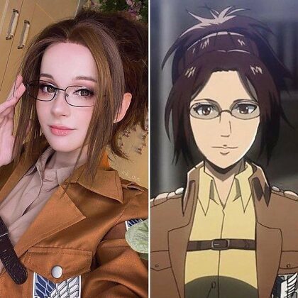 Hange Zoe from Attack on Titan cosplay by mk_ays