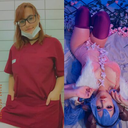 Saving lives during the day vs giving heart attacks by night / Kindred cosplay by me aka Niniiitard