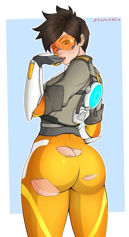 Tracer is gonna need a new suit after this mission…